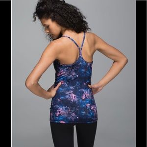 Lululemon Power Y Tank Moody Mirage Bark Berry 6